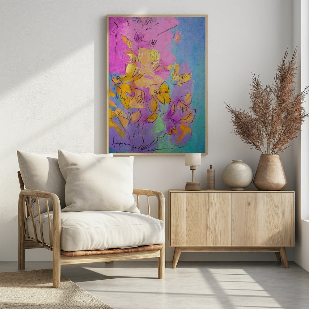 Vibrant Petals Dance | Poster