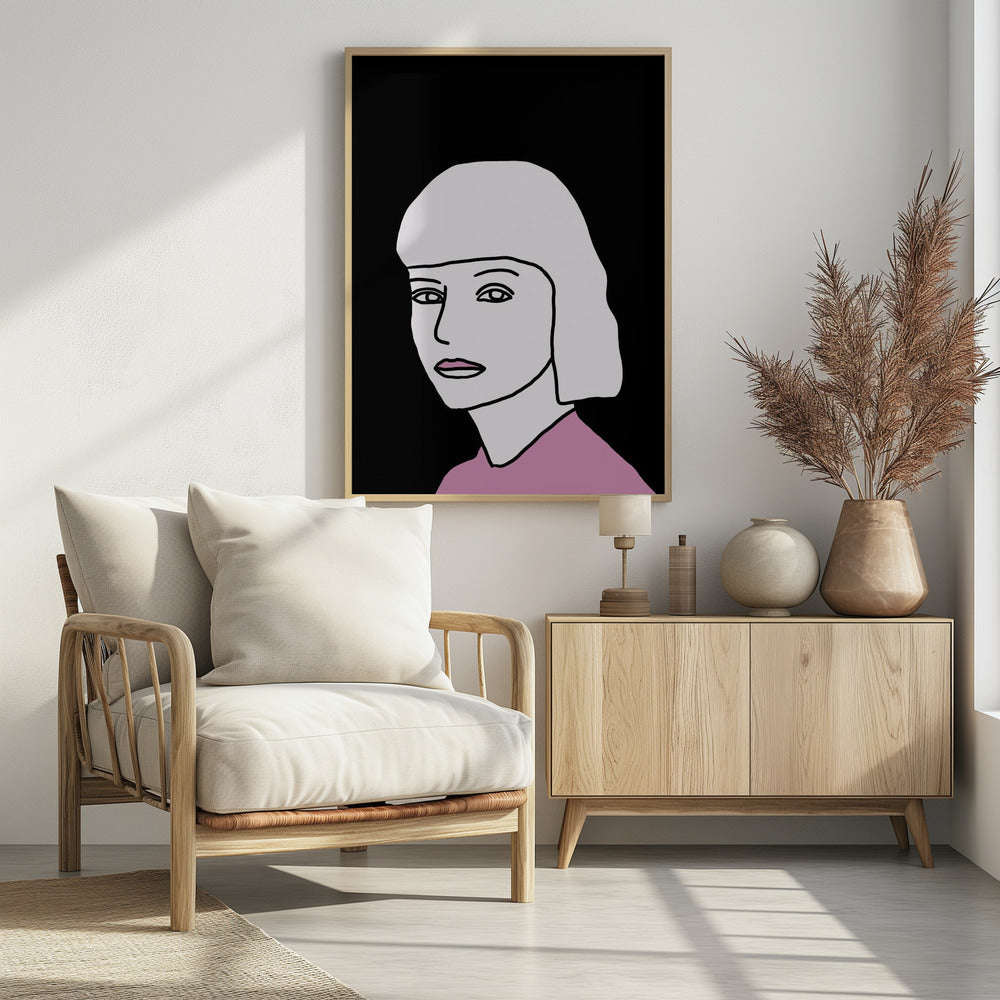 Der Look in Pink und Schwarz | Poster