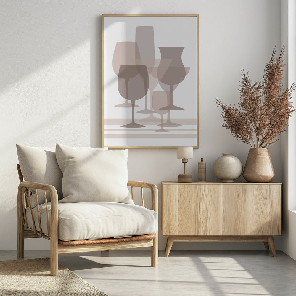 Harmonie aus geschichtetem Glas | Poster