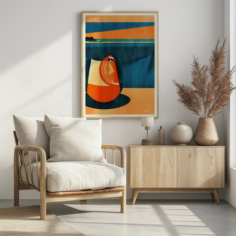 Negroni bei Sonnenuntergang | Poster