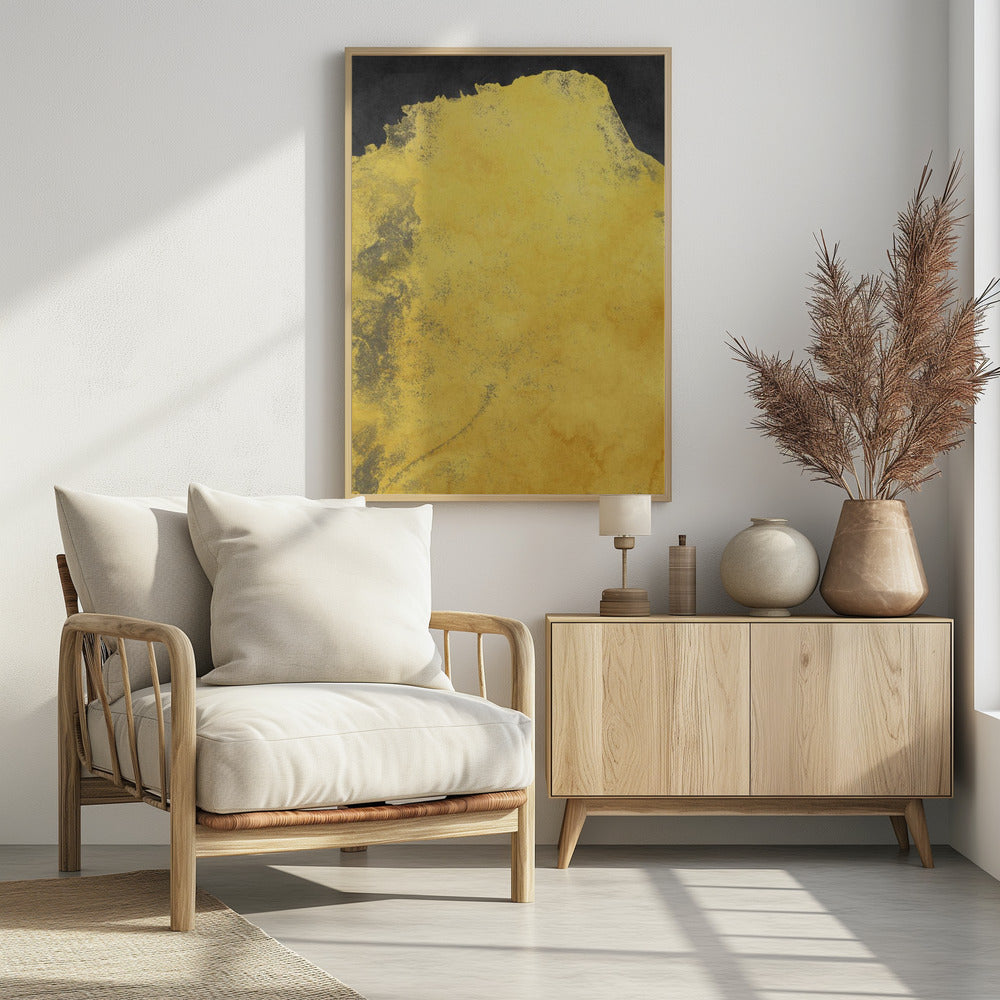 Minimal Landscape Black and Yellow 01 | Poster