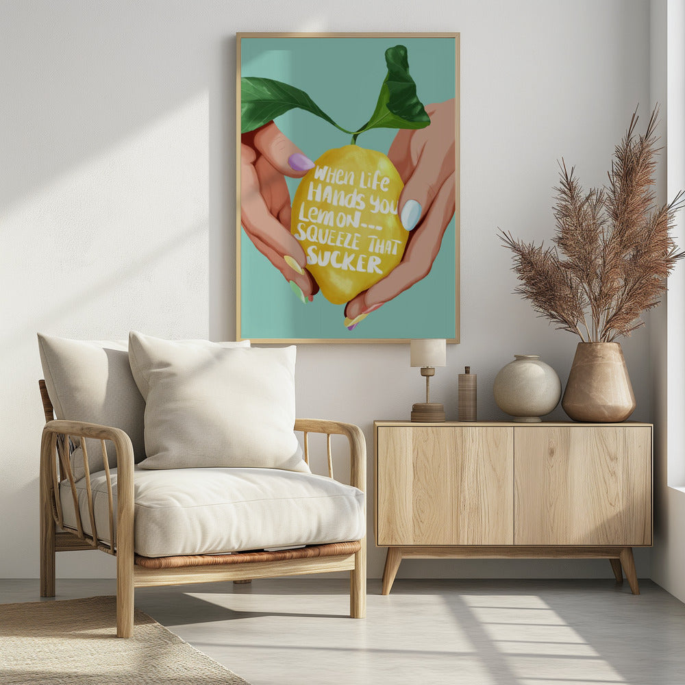 Drück die Zitrone aus | Poster