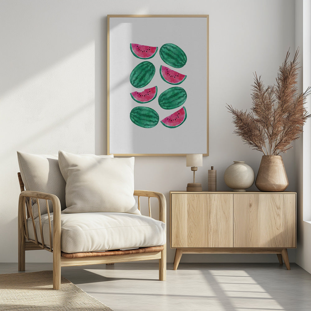 Wassermelonenmenge | Poster