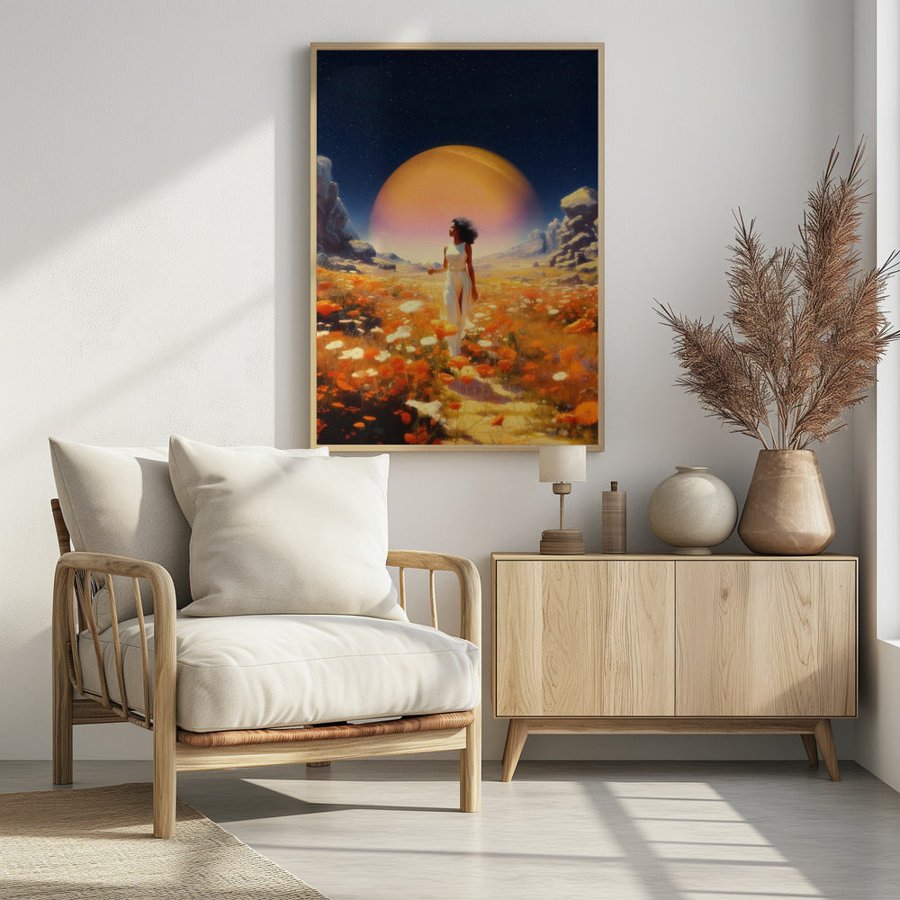 Kosmische Blumenfelder | Poster