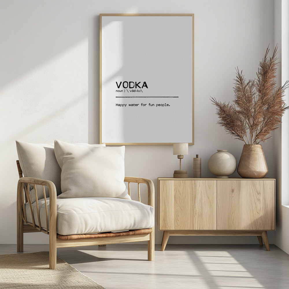 Zitat Wodka Spaß | Poster
