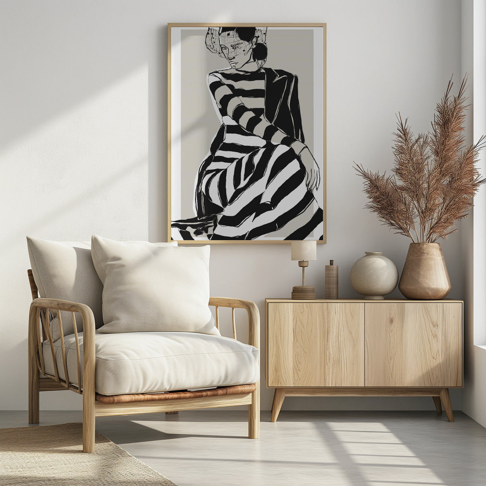 Gestreifte Eleganz | Poster