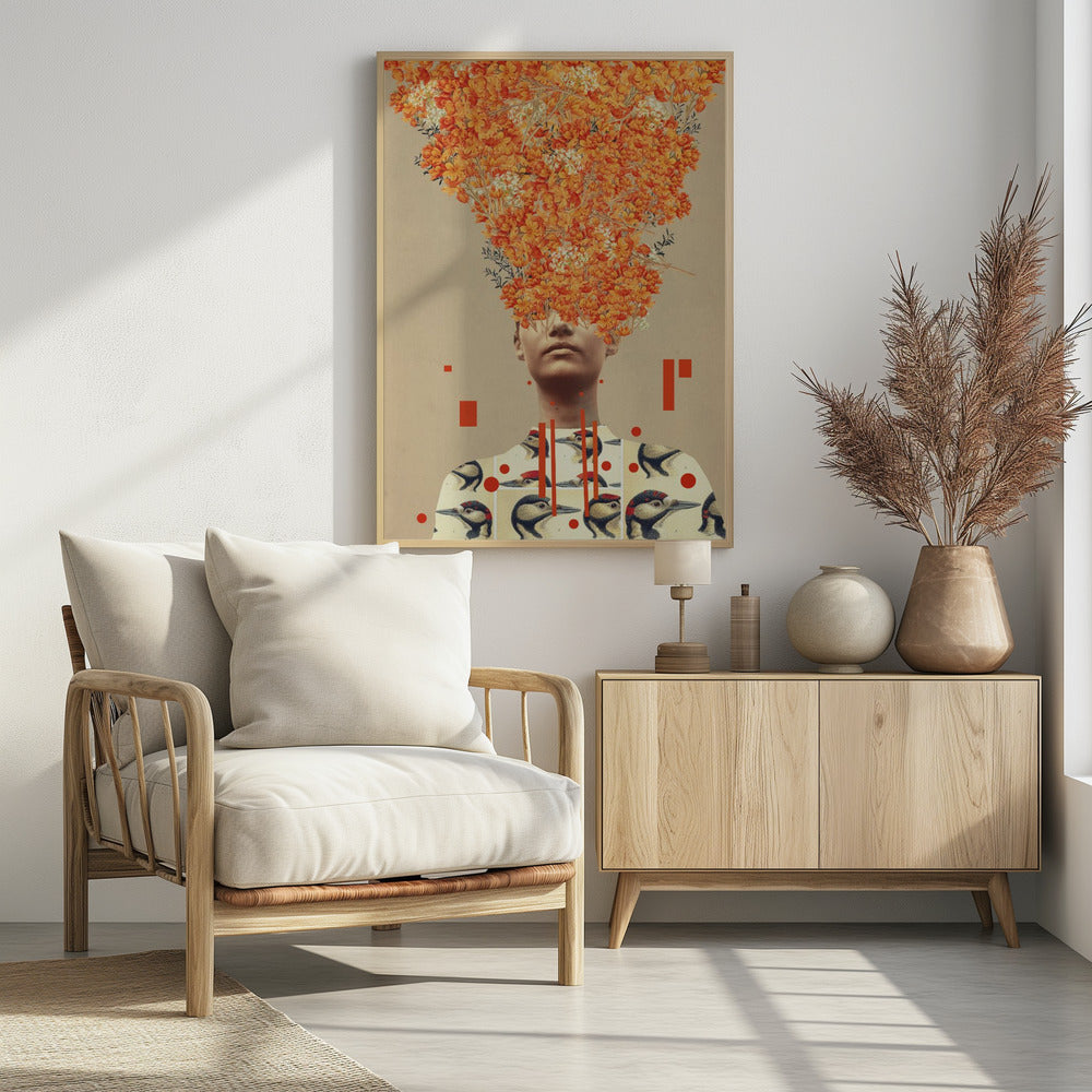 Vogelflug im Herbst | Poster