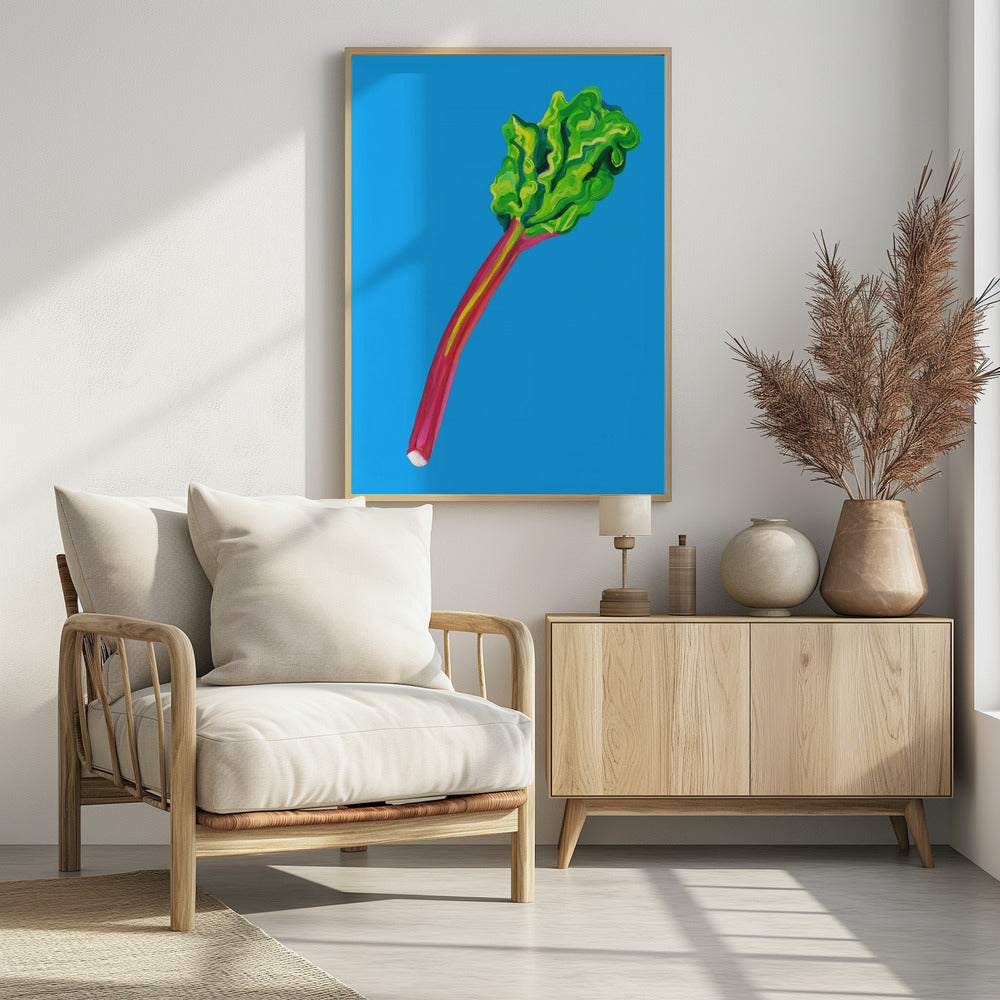 Rhabarber Hellblau | Poster