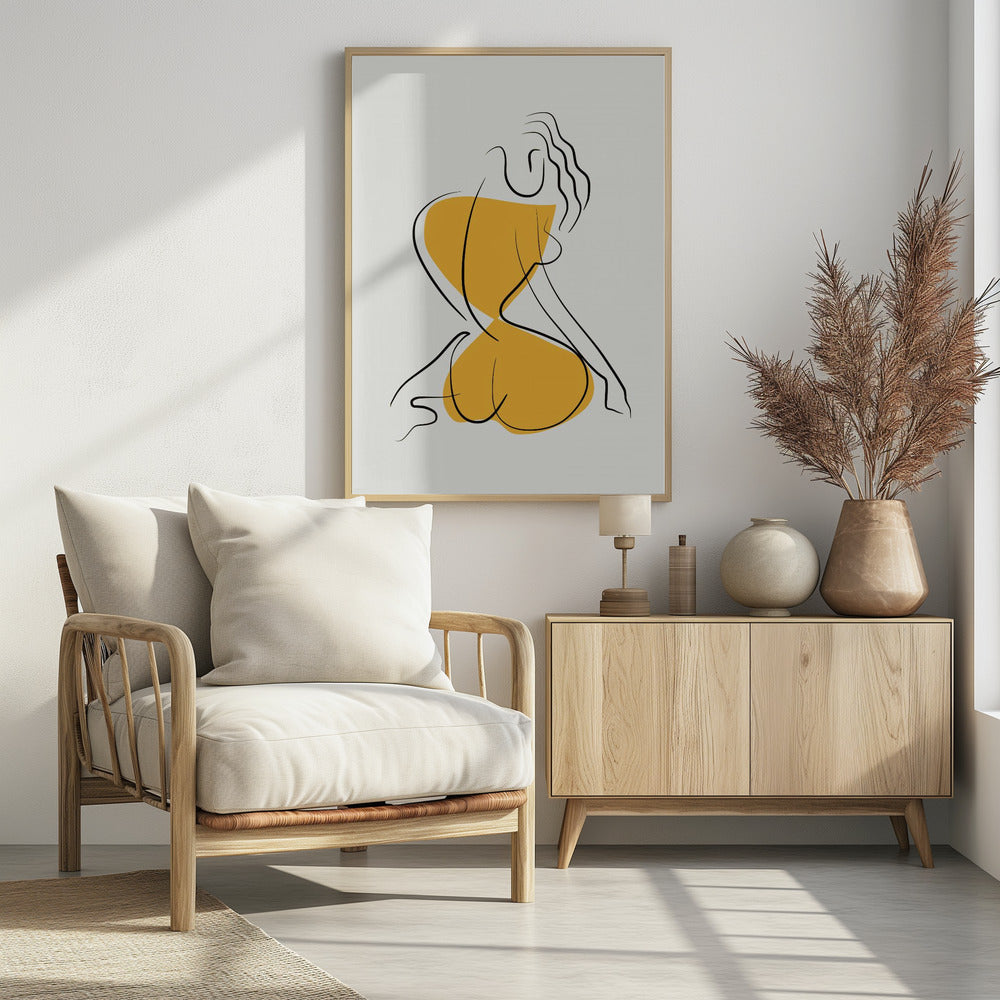 Minimalist Line Art Nude | Poster