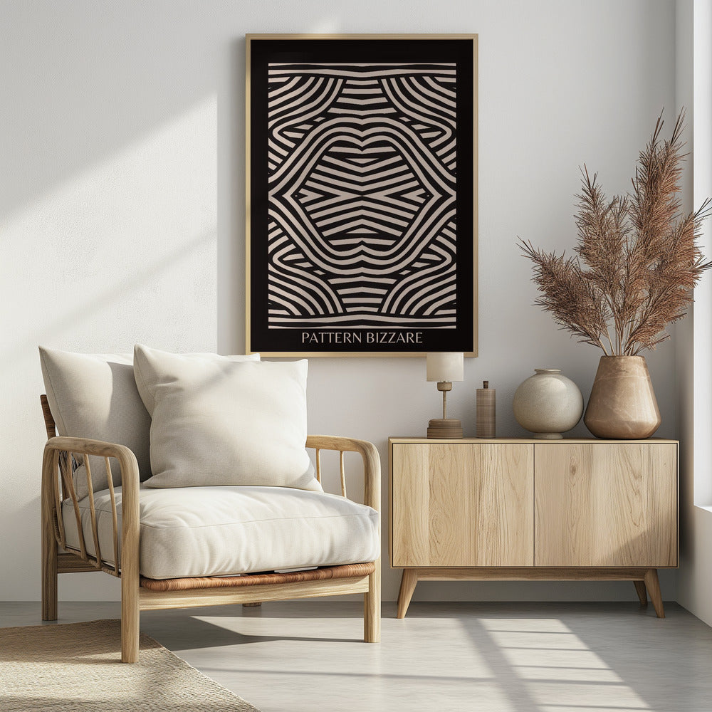 Schwarzes Muster Bizarr | Poster