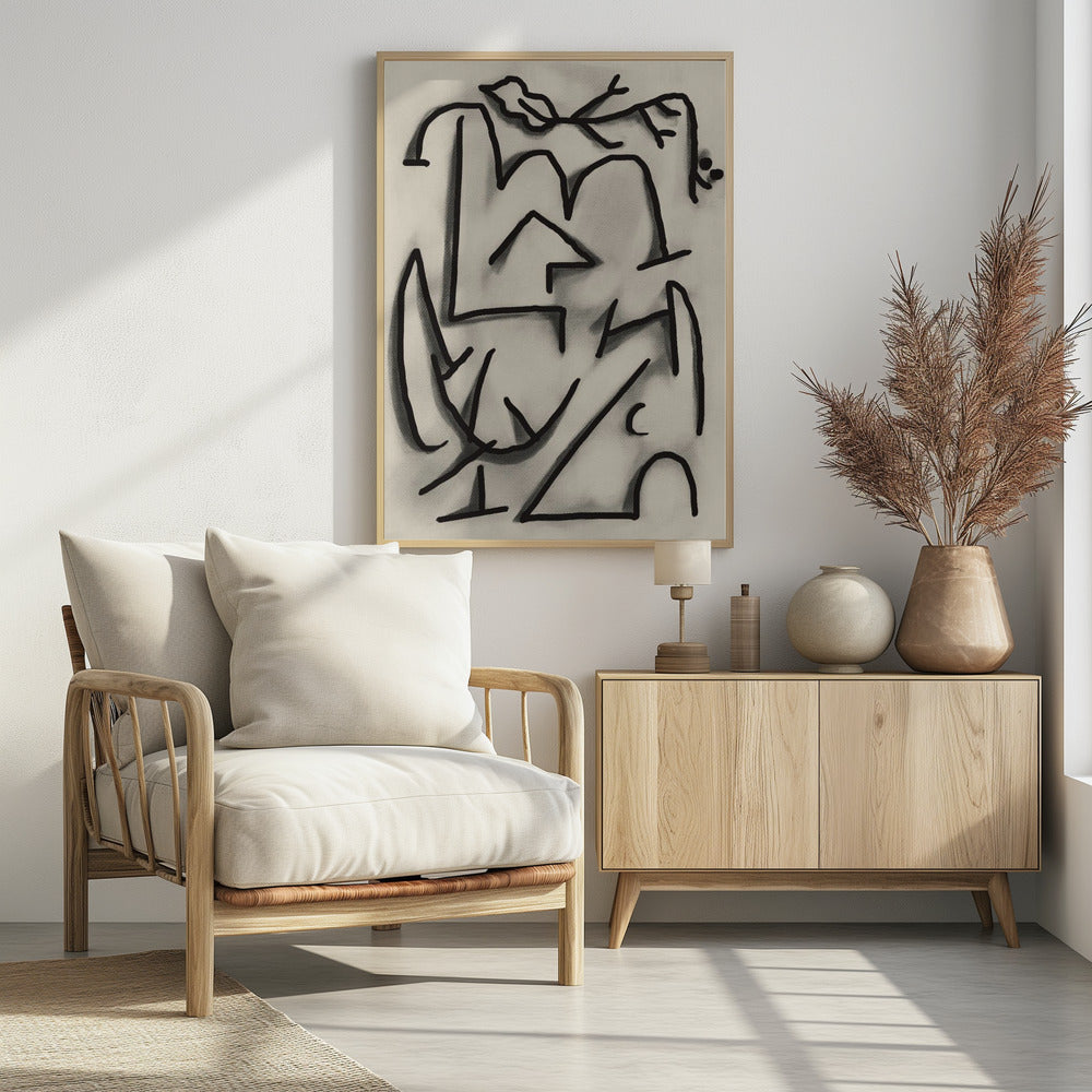 Abstrakte Linienlandschaft | Poster