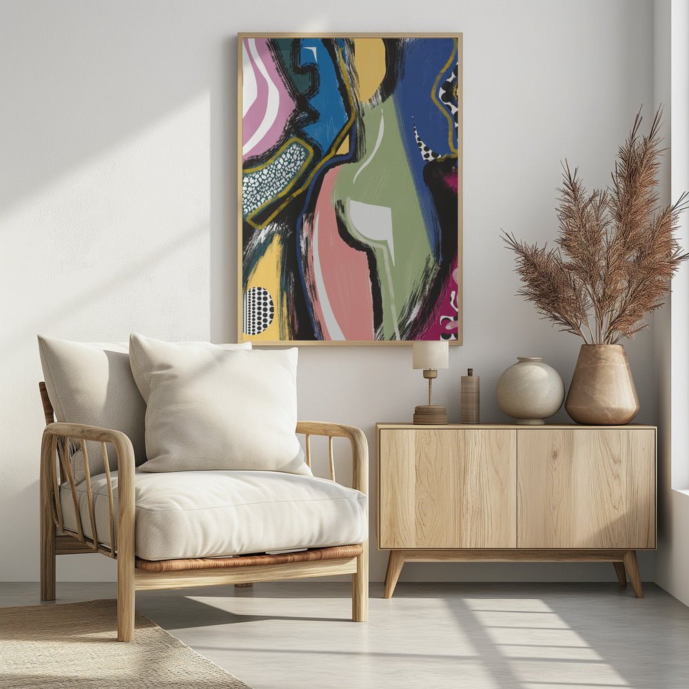 Bunter abstrakter Hintern | Poster