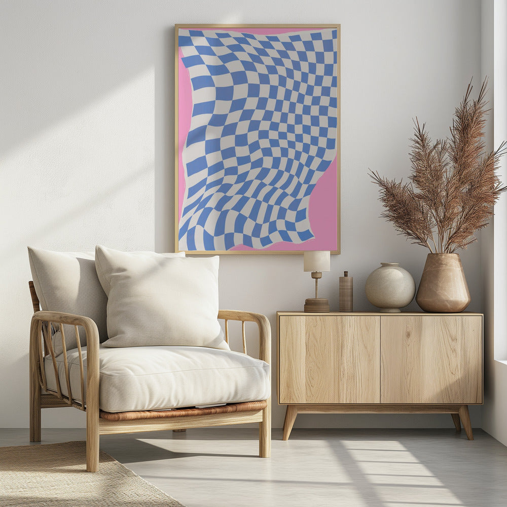 Gewellter karierter Traum | Poster