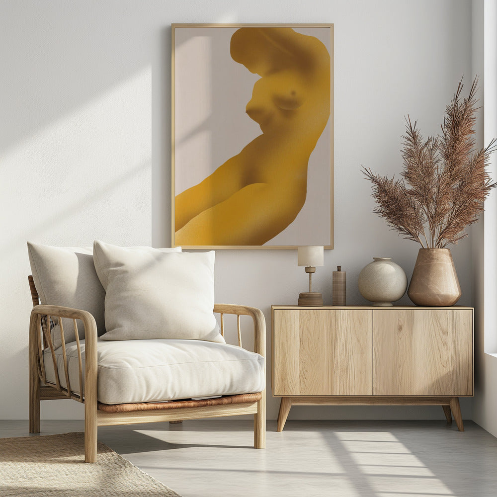 Goldene Farbe Akt Abstrakt | Poster