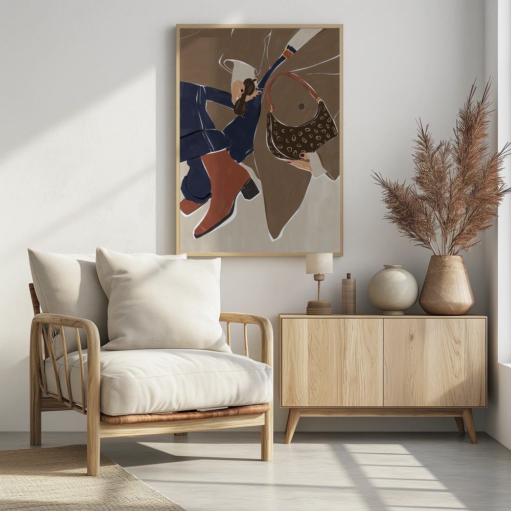 Herbstmode-Vibes – Kunstdruck von Ivy Green Illustrations | Poster