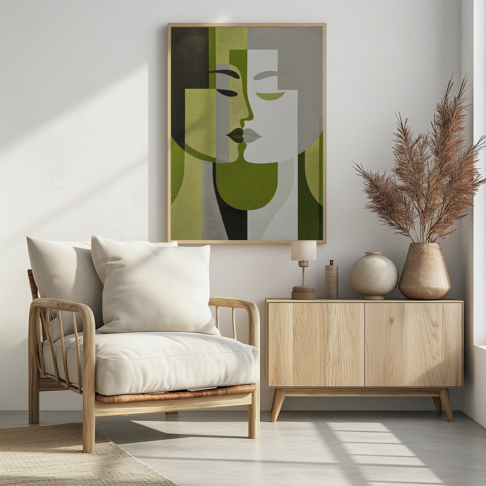 Küss mich, Grün, Grau | Poster