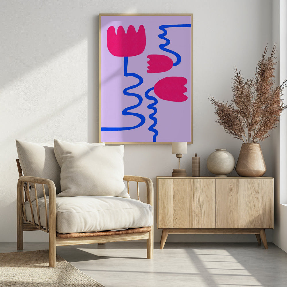 Purpurrote Blüten | Poster
