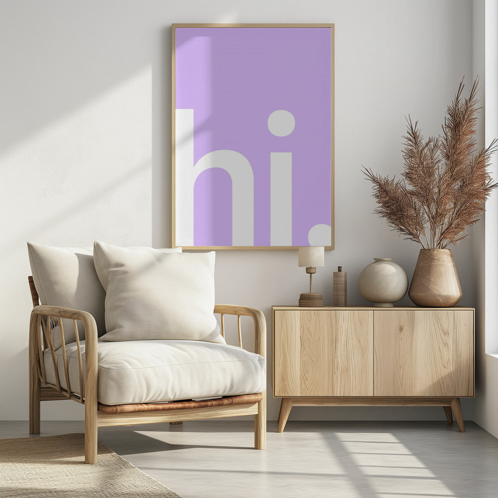 Hallo in Lavendel | Poster