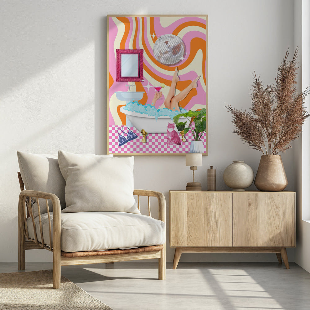 Groovy Badewannenglück | Poster