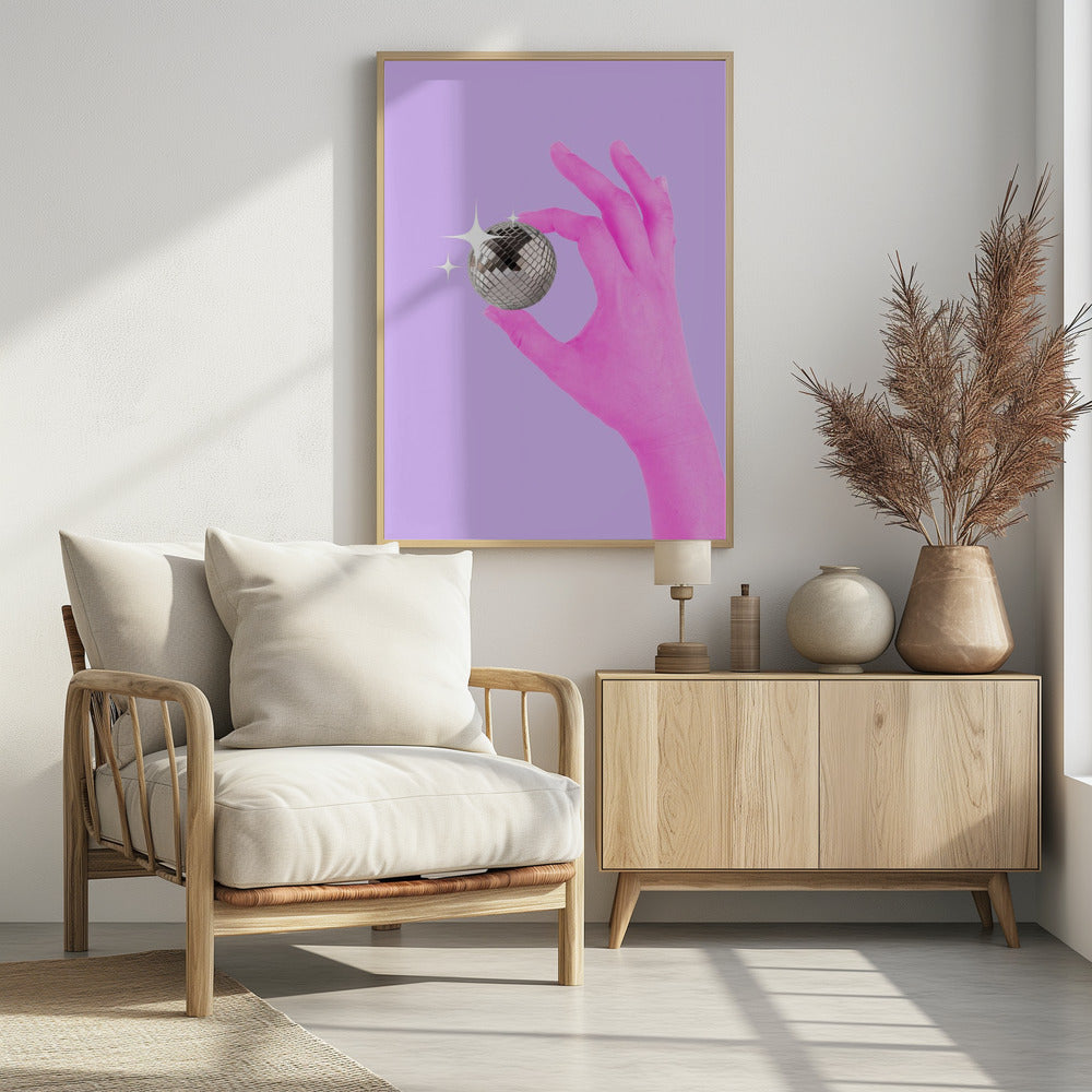 Rosa leuchtende Kugel | Poster