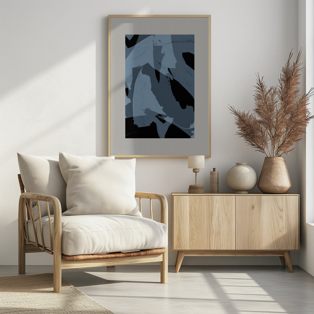 Abstrakte Pinselstriche 60Y | Poster