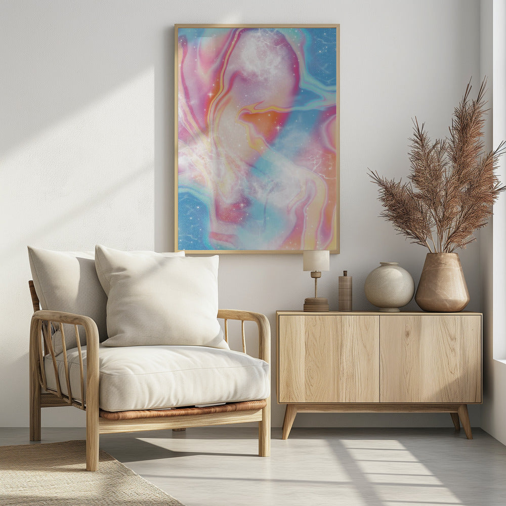 Vintage Pastell Raum | Poster