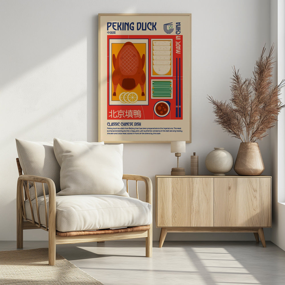 Pekingente Japanisches Essen Poster