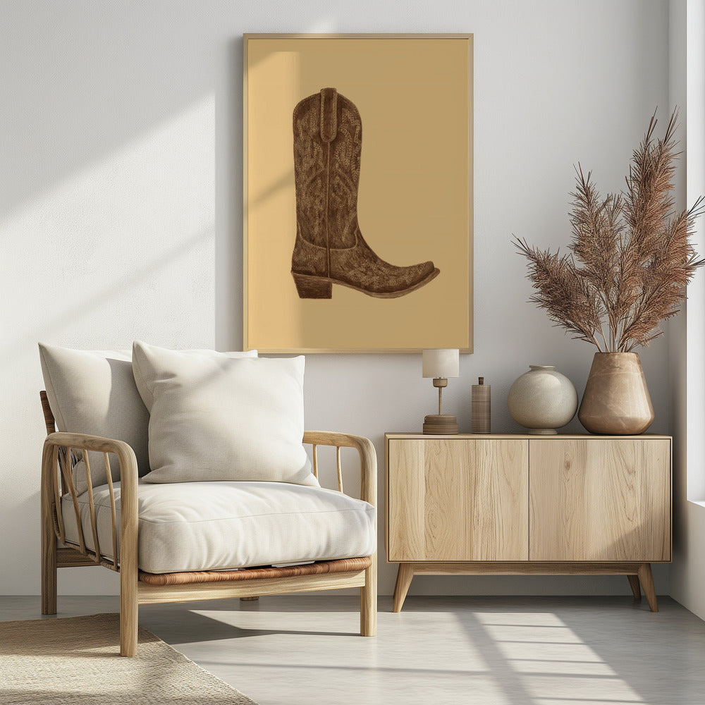 Brauner Cowgirlstiefel | Poster