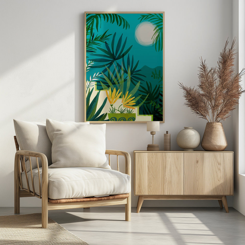 Regenwald im Mondlicht | Poster
