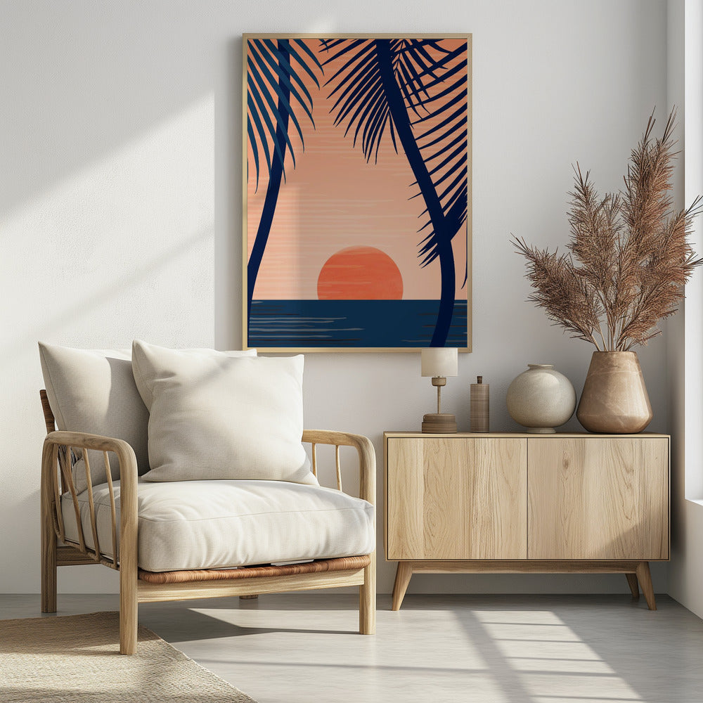 Sonnenuntergang am Strand | Poster