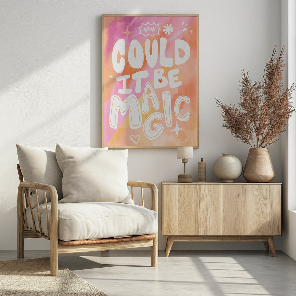 Könnte es Magie sein – Pfirsichrosa | Poster