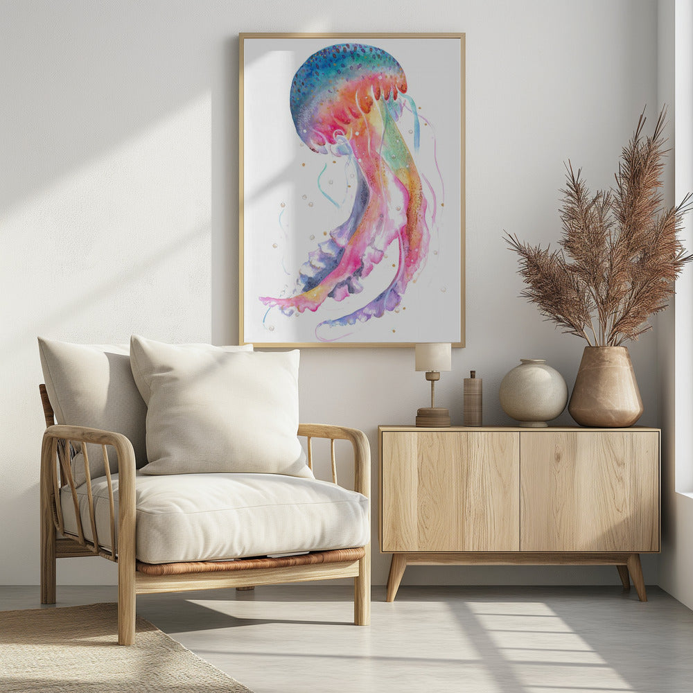 Quallen mit Regenbogenfarben | Poster
