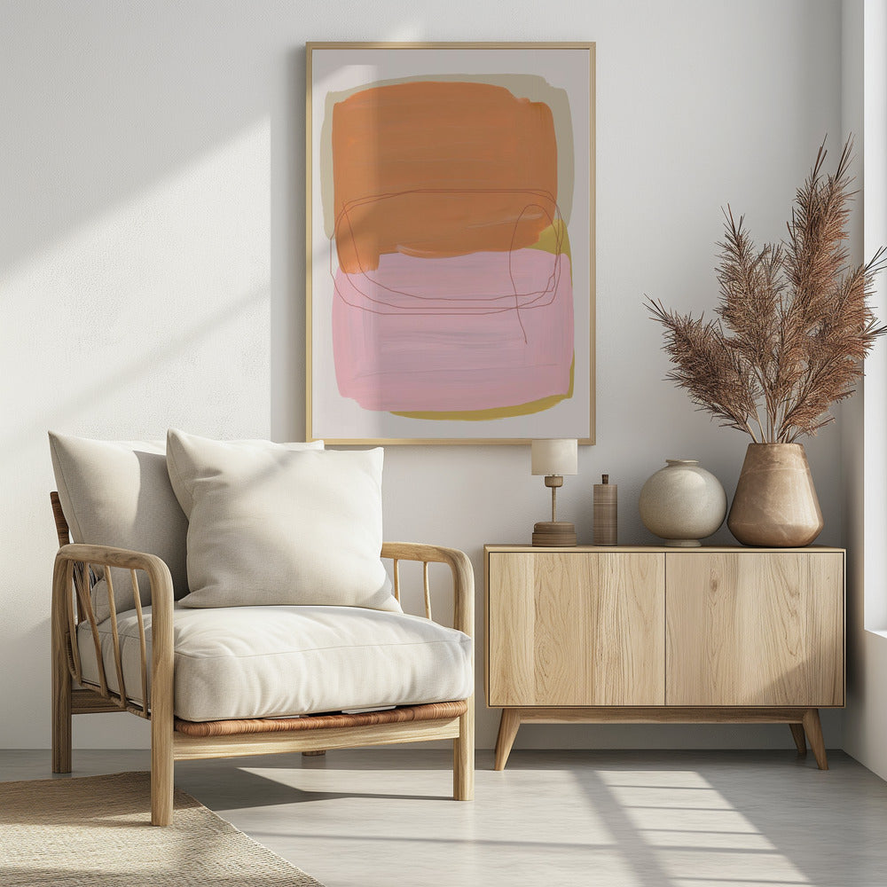 Abstrakte Pinselstriche 121 | Poster