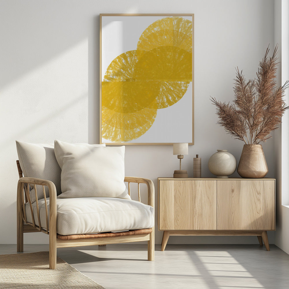 Yellow Circle Fans 1 | Poster