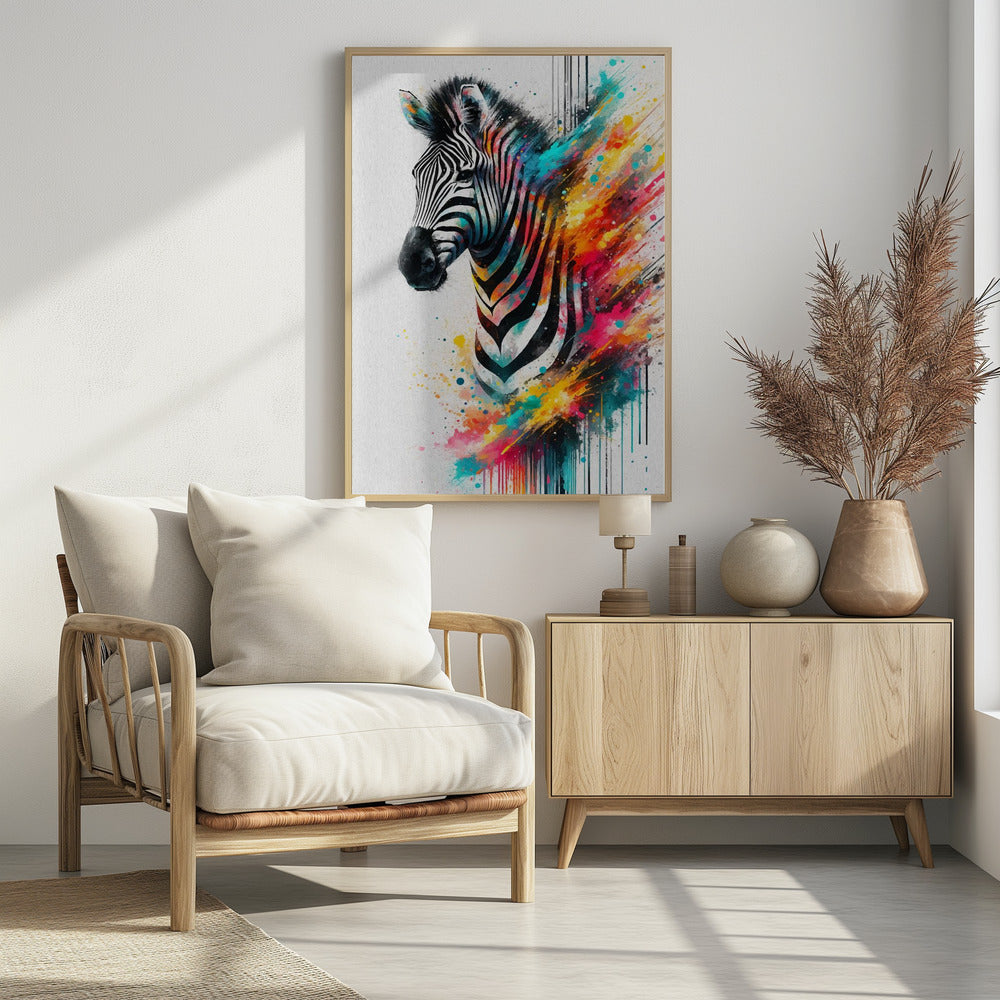 Colorful Zebra | Poster