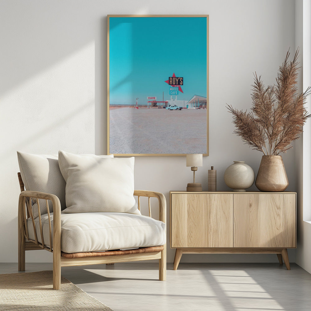 Roy's Motel Cafe Vintage Schild | Poster