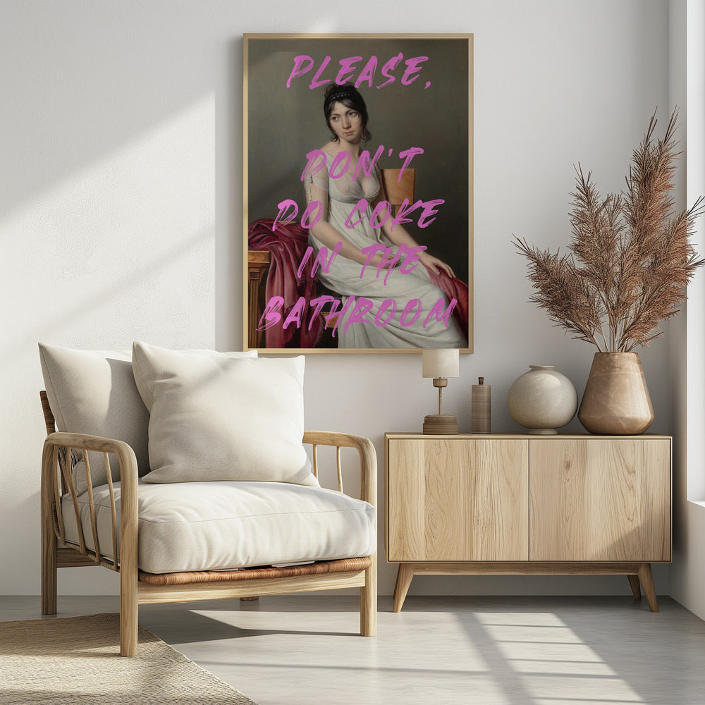 Bitte nimm kein Cola im Badezimmer | Poster
