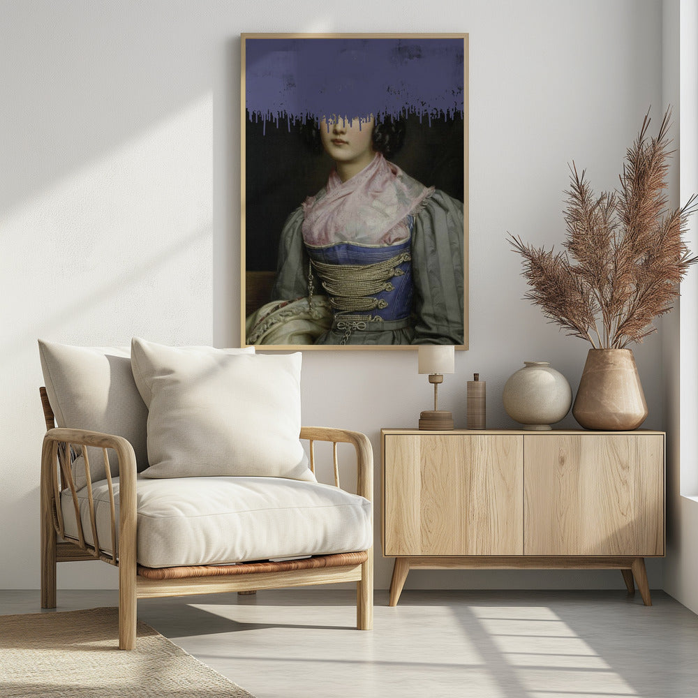 Porträt einer Vintage-Frauencollage | Poster