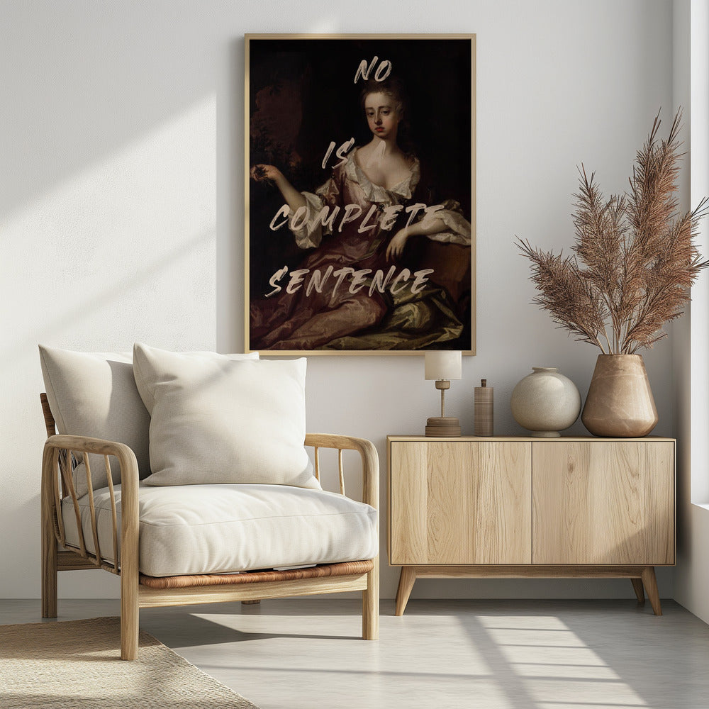 Nein ist ein vollständiger Satz | Poster