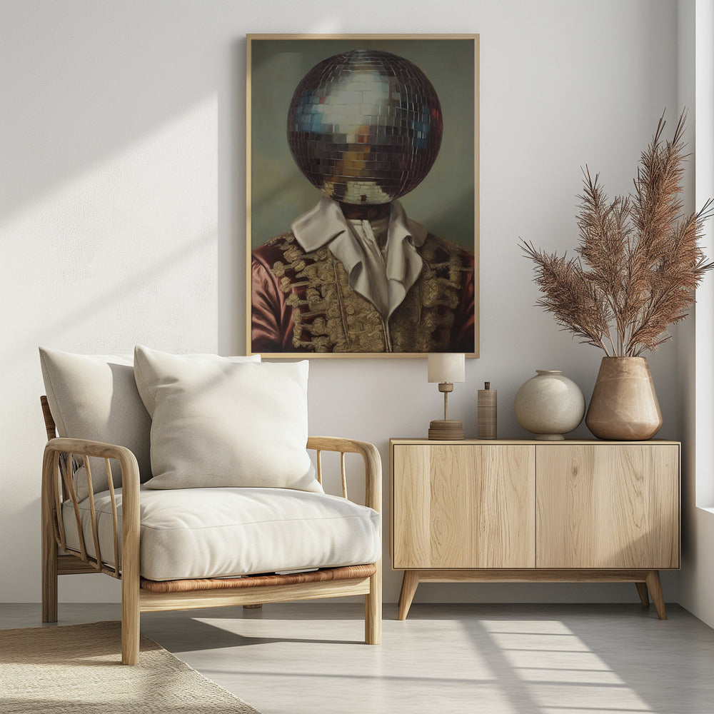 DiscoHead King / Veränderte Collage-Kunst | Poster