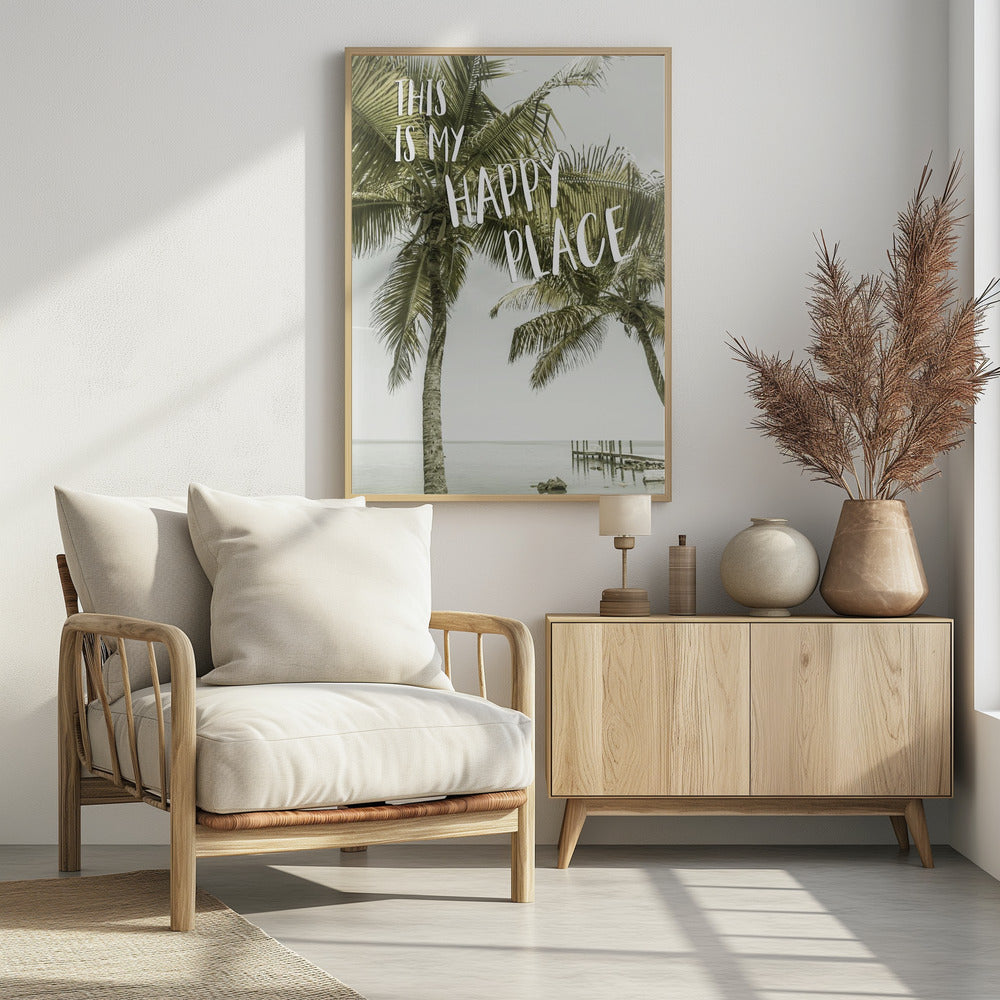 Das ist mein glücklicher Ort | Meerblick | Poster