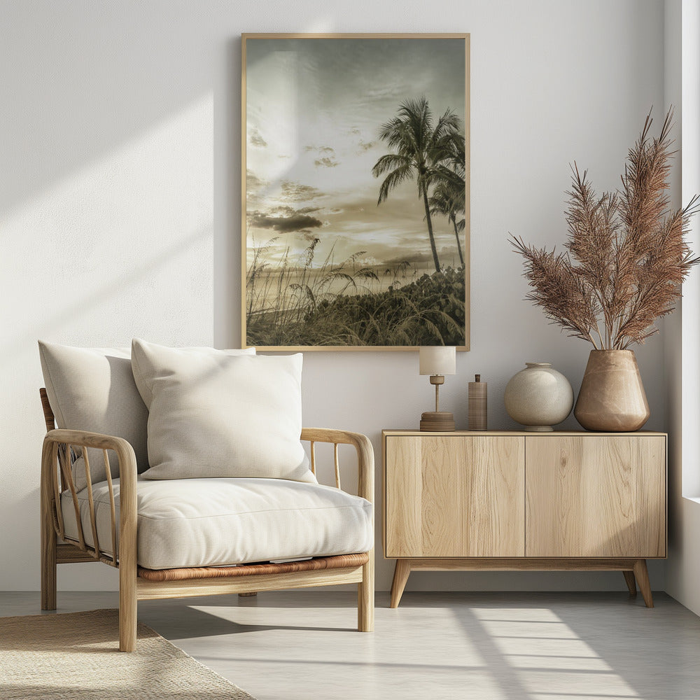 BONITA BEACH Vintage Sonnenuntergang | Poster