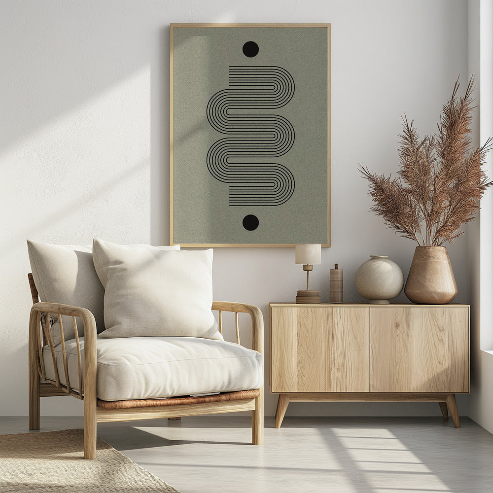 Gebogener Symmetriepfad | Poster