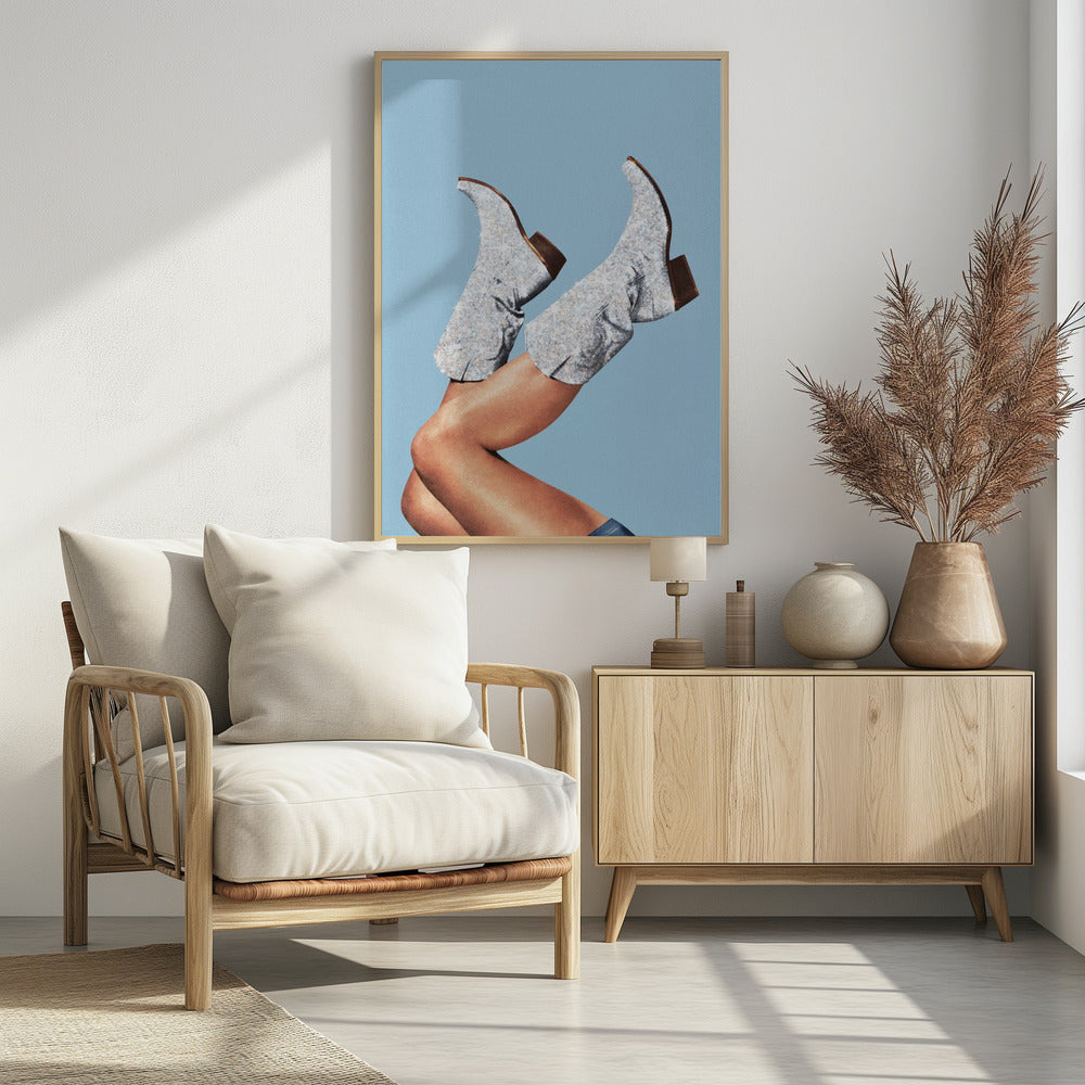 These Boots Glitter Blue II | Poster
