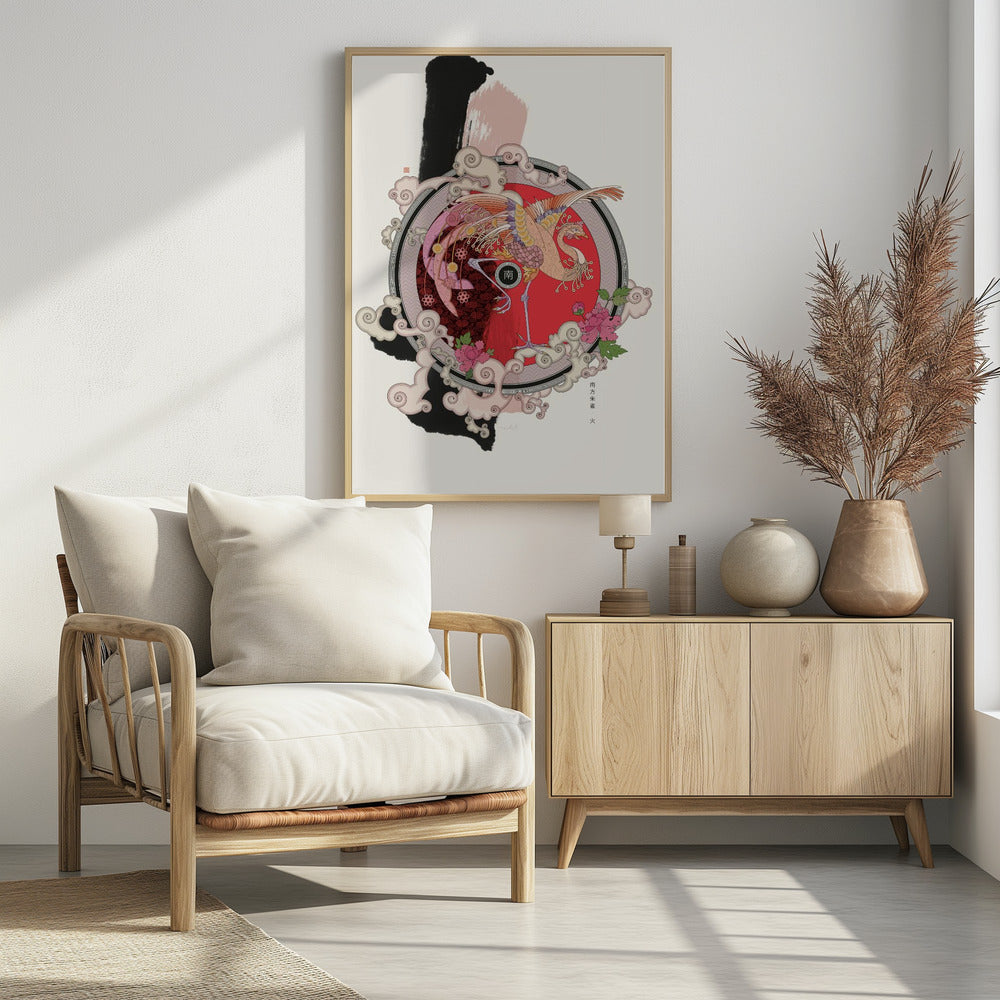 Zinnoberroter Vogel des Südens | Poster