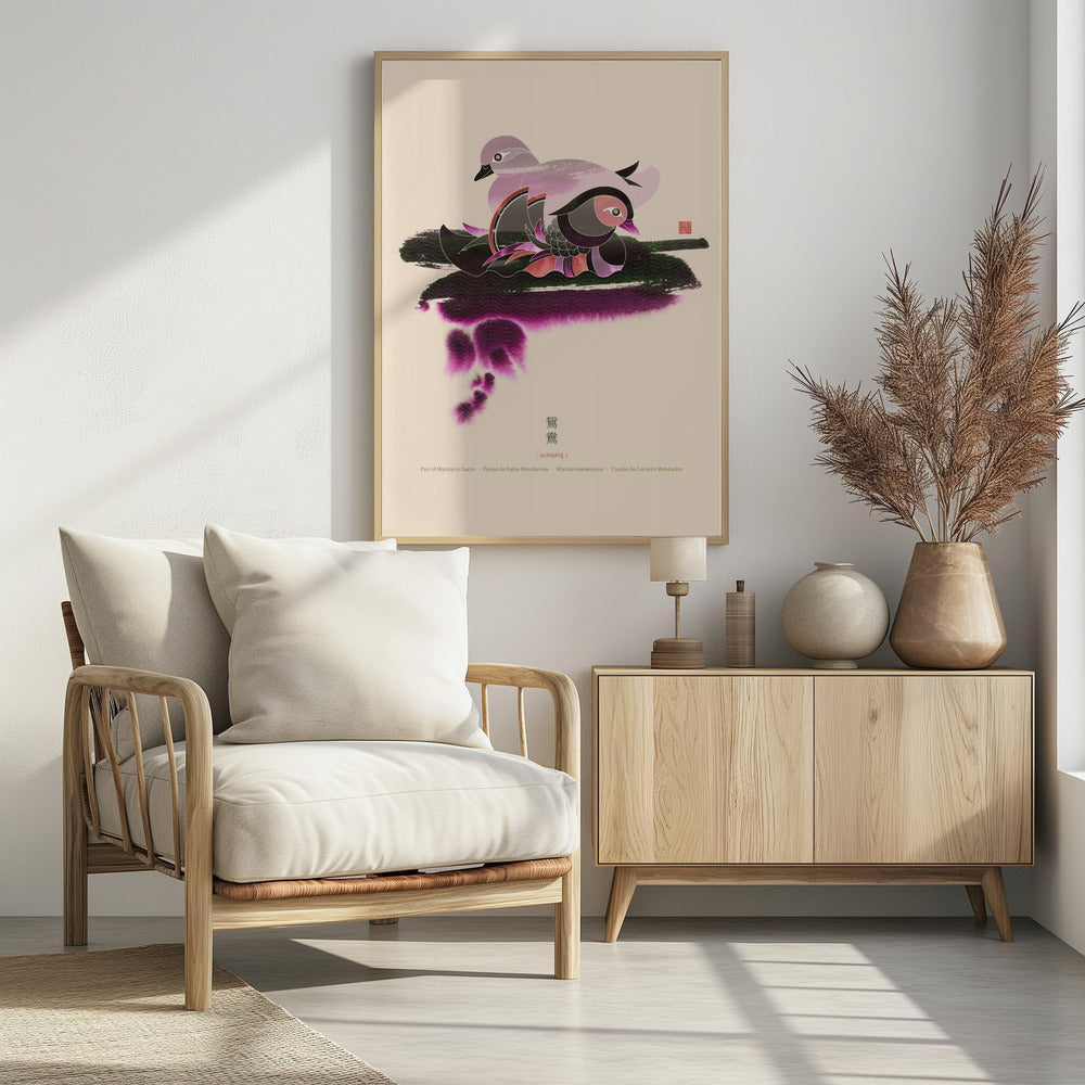 Pair of Mandarin Ducks | Poster