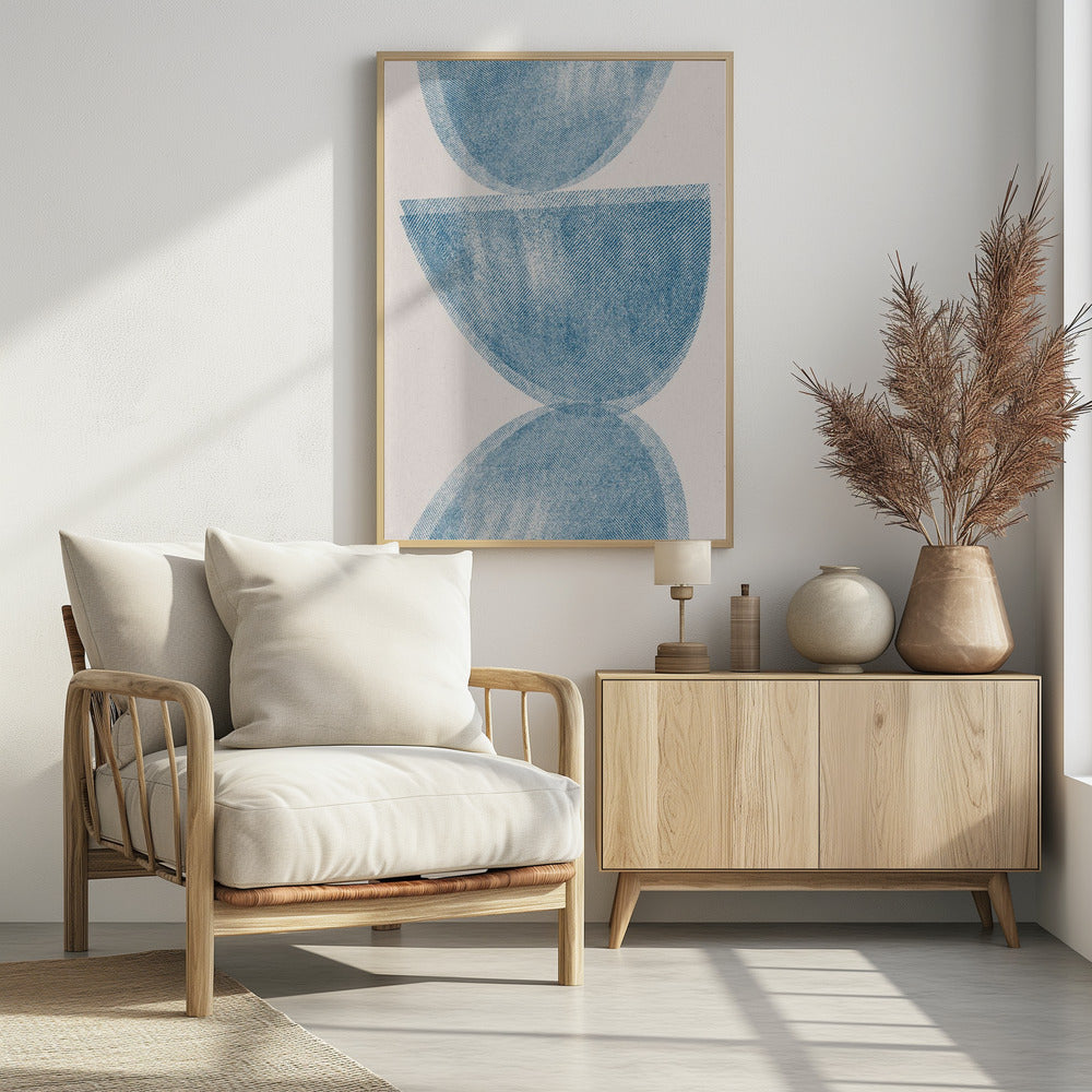 Blue Sphere Balance | Poster