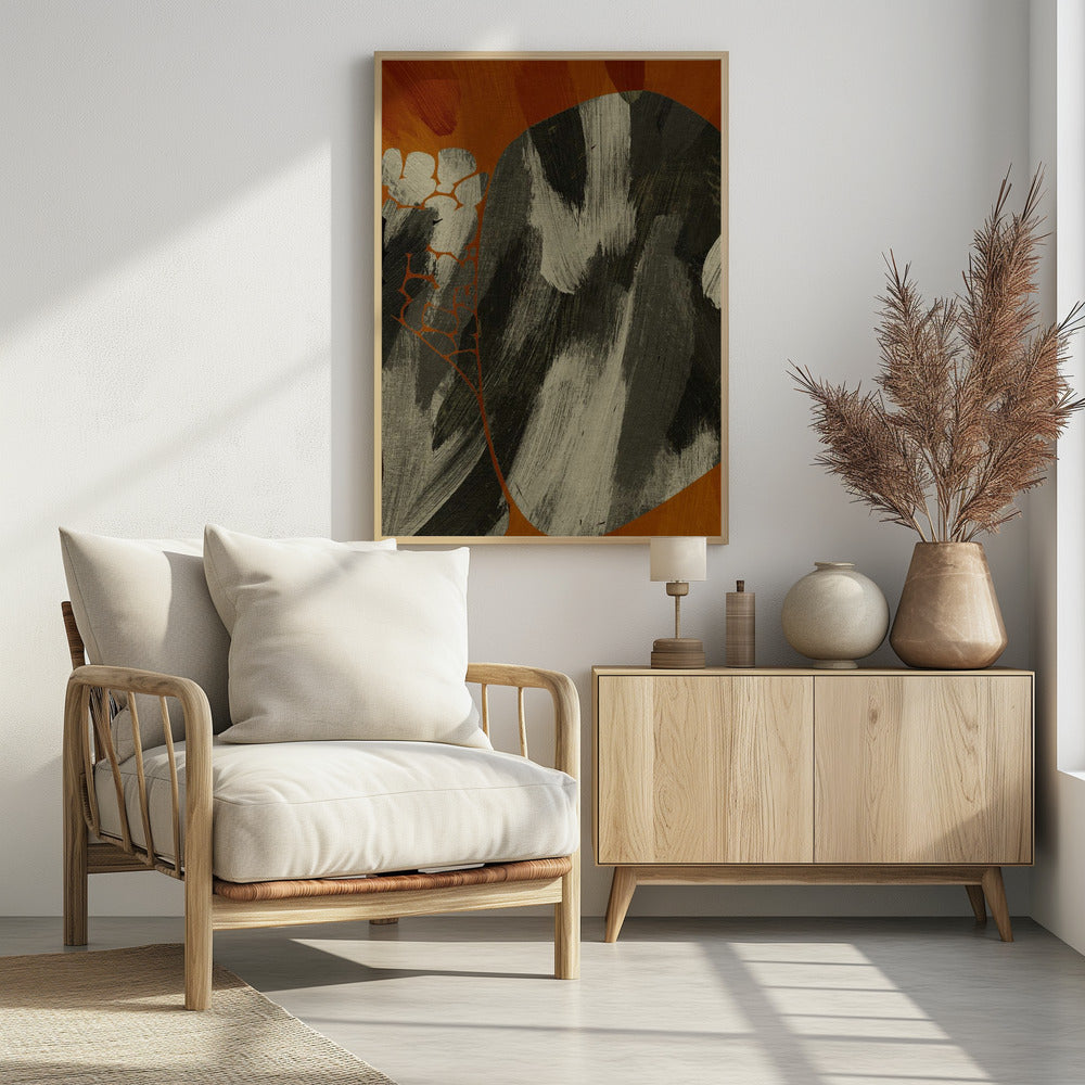 Erdiger abstrakter Fluss | Poster
