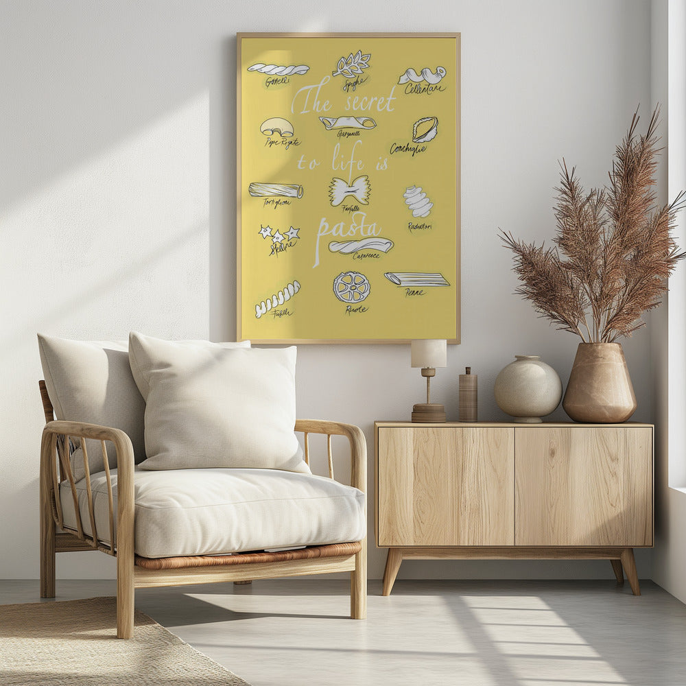 Das Geheimnis des Lebens ist Pasta | Poster