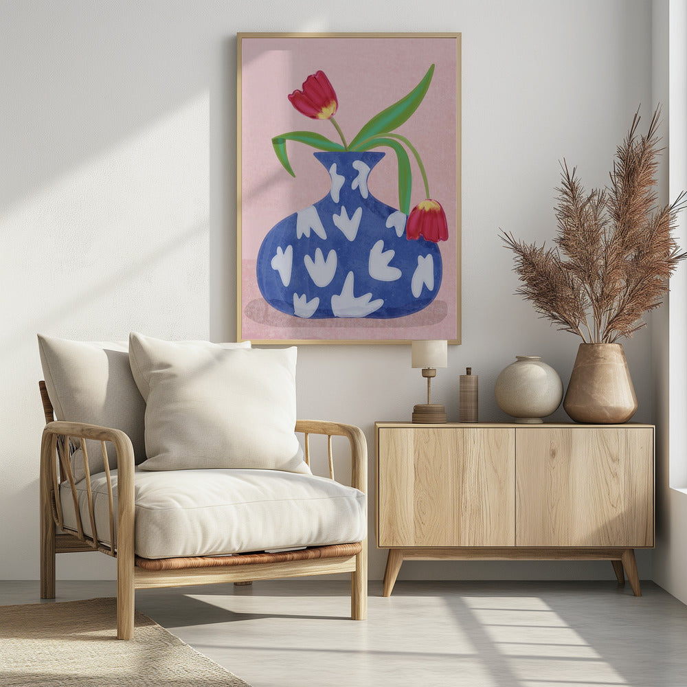 Tulpe in vase | Poster